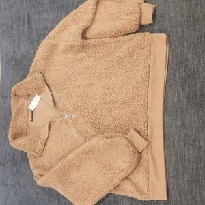 *NEW* New York and Company Sherpa half zip Sz XL